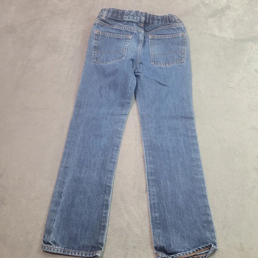 Crewcuts‎ J.Crew Boys Straight Leg Jeans Blue Denim Adjustable Waist Size 8